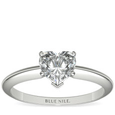 Classic Four-Prong Solitaire Engagement Ring in 14k White Gold